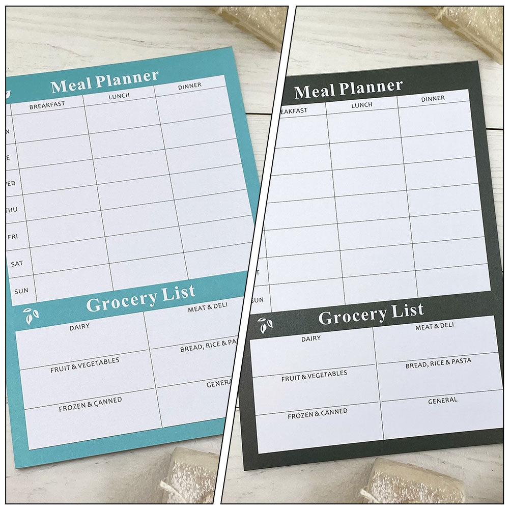 Meal Prep Weekly - 2Pcs Household Weekly Meal Planner Notebook
