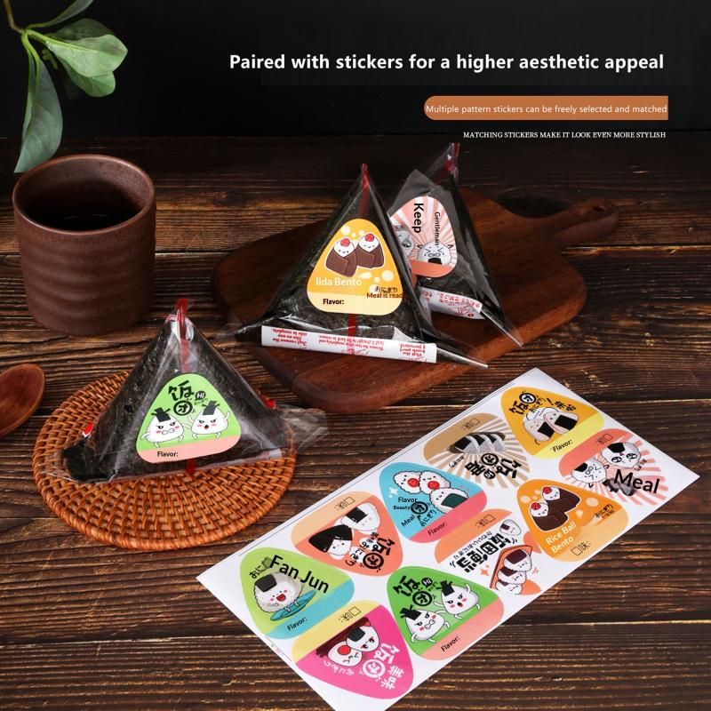 Meal Prep Rice - Triangular Sushi Rice Ball Packaging Bags