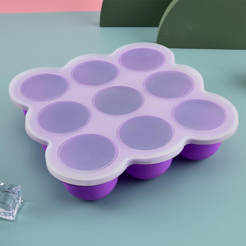 Meal Prep Freezer - Baby Food Silicone Container 9Grid Freezer