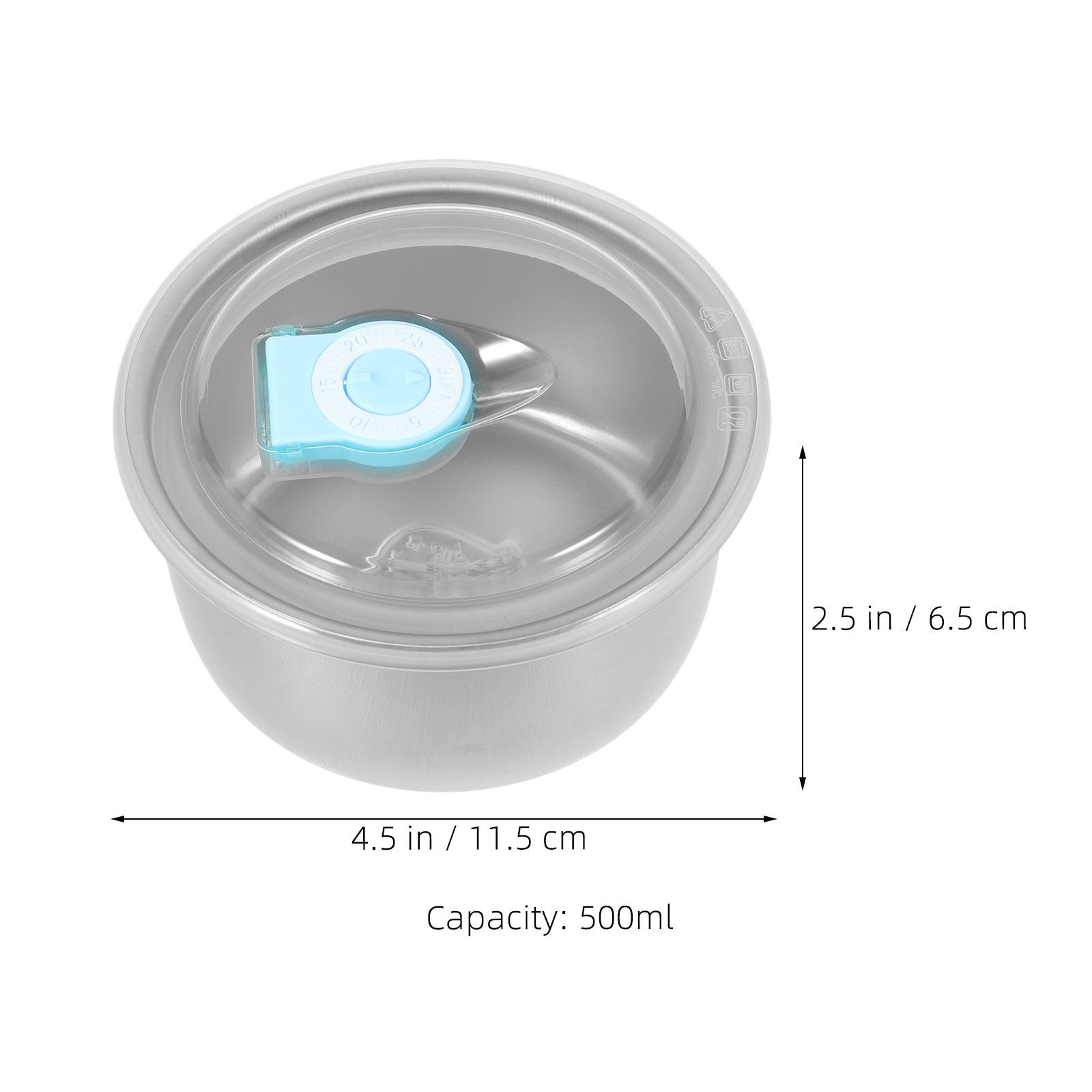 Meal Prep Bowl - 6pcs Homemade Ice Cream Box Stainless