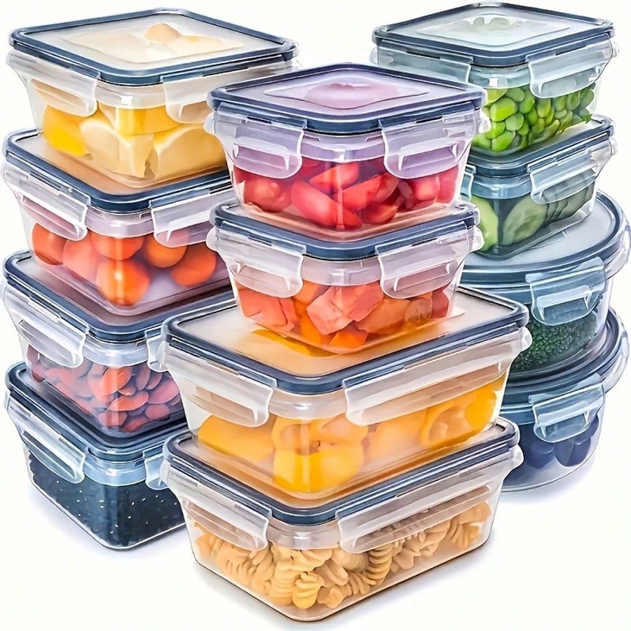Meal Prep Lunch - 24‑Piece Meal Prep Food Containers Set,