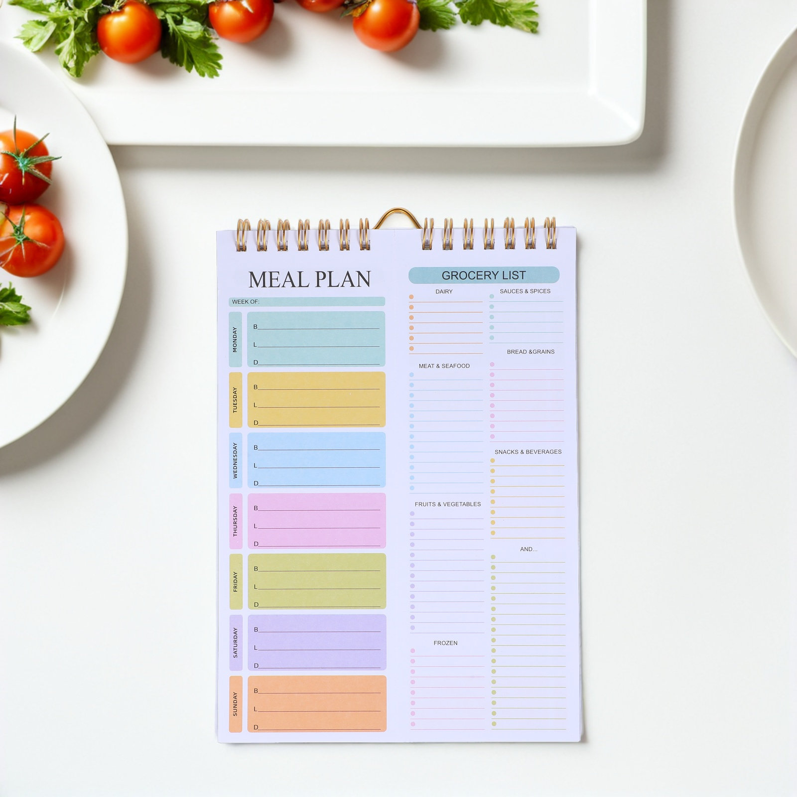 Meal Prep Weekly - 52Sheets Weekly Meal Planner Notebook Undated