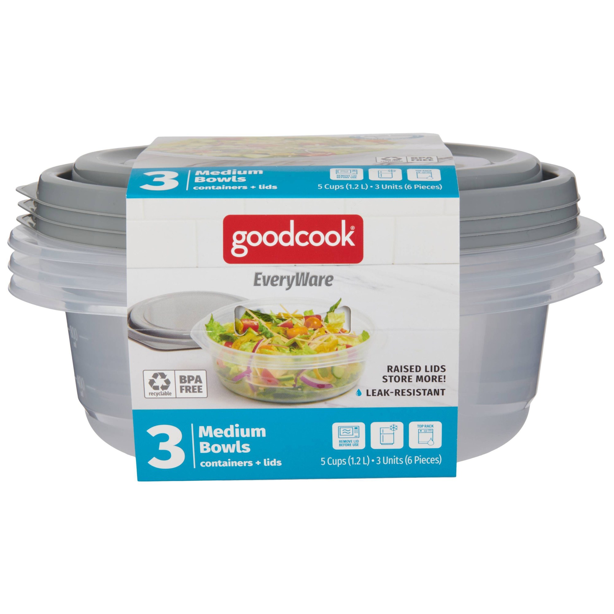 6pcs Round 5 Cup Food Storage  - đánh giá và giá Meal Prep Bowl