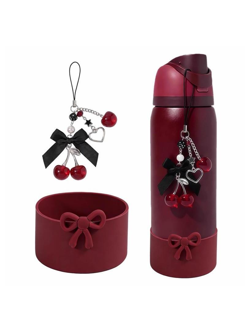 Black Cherry Charm & Bow Silic - đánh giá và giá Glass Container Set