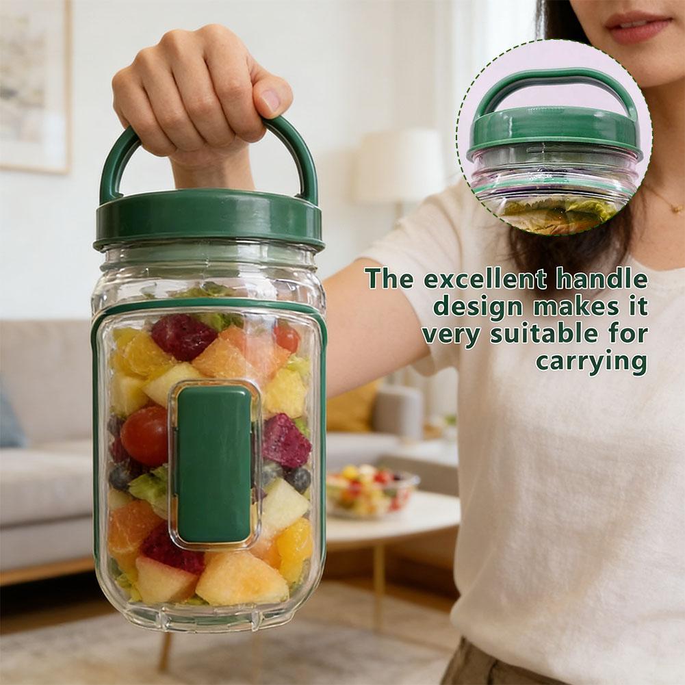 Portable Salad Container Jar w - đánh giá và giá Meal Prep Lunch