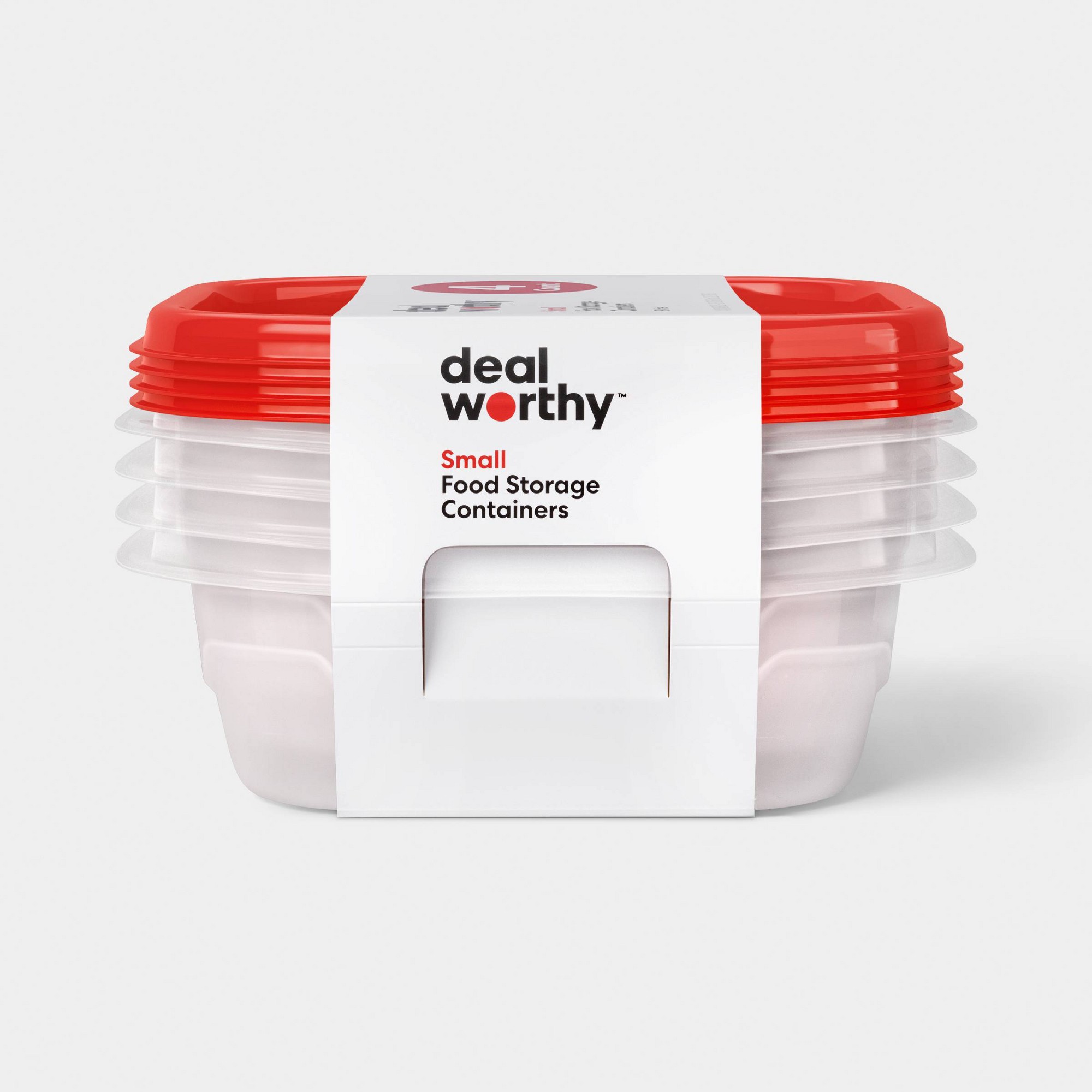 4ct Small Square Food Storage  - đánh giá và giá Meal Prep Containers