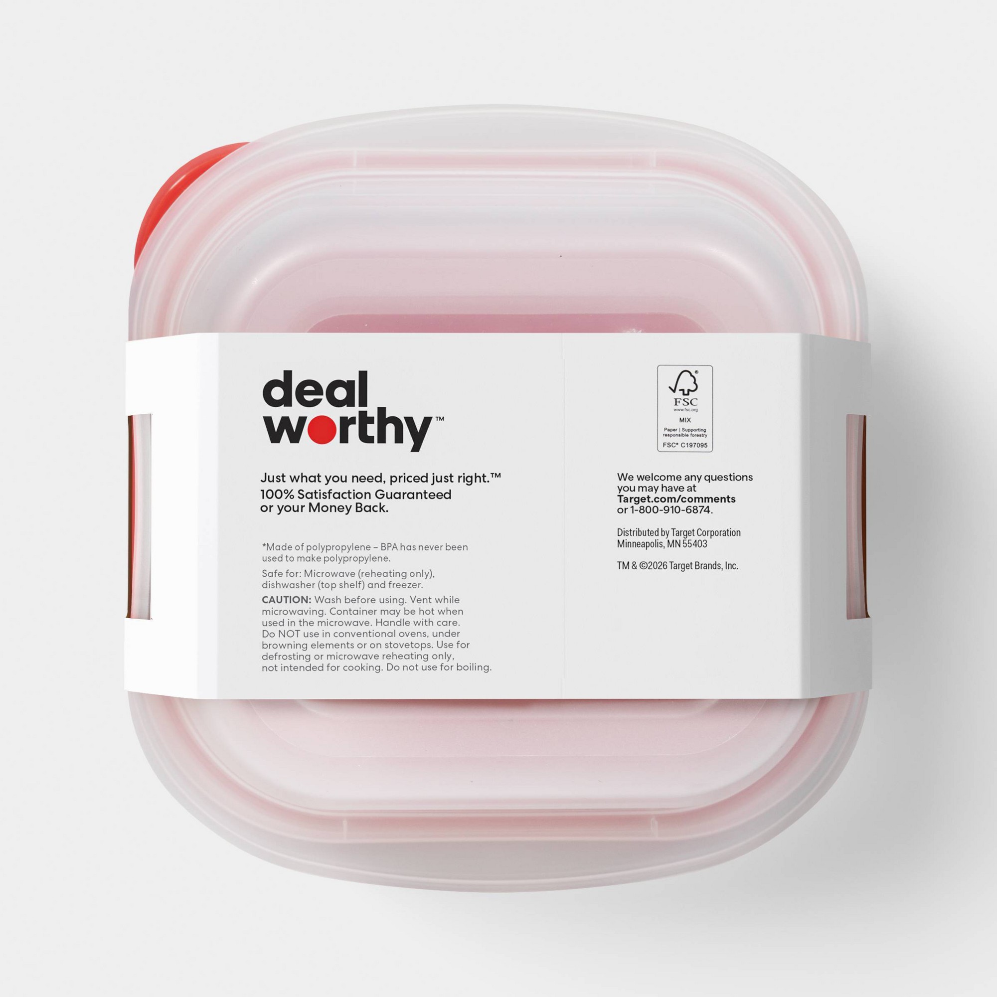 4ct Small Square Food Storage  - đánh giá và giá Meal Prep Containers