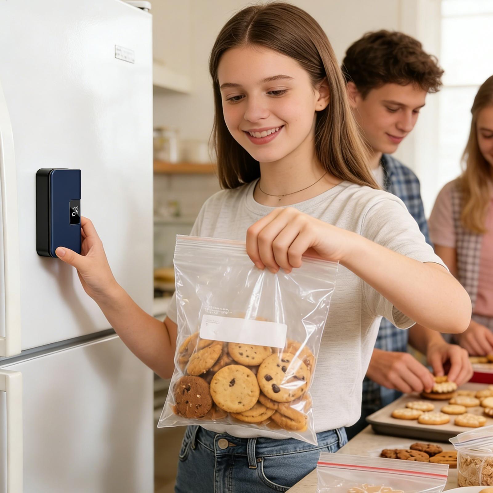 Mini Bag Resealer LED Display  - đánh giá và giá Meal Prep Freezer