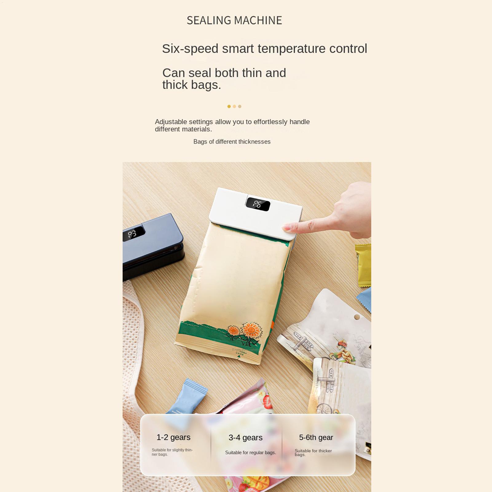 Mini Bag Resealer LED Display  - đánh giá và giá Meal Prep Freezer