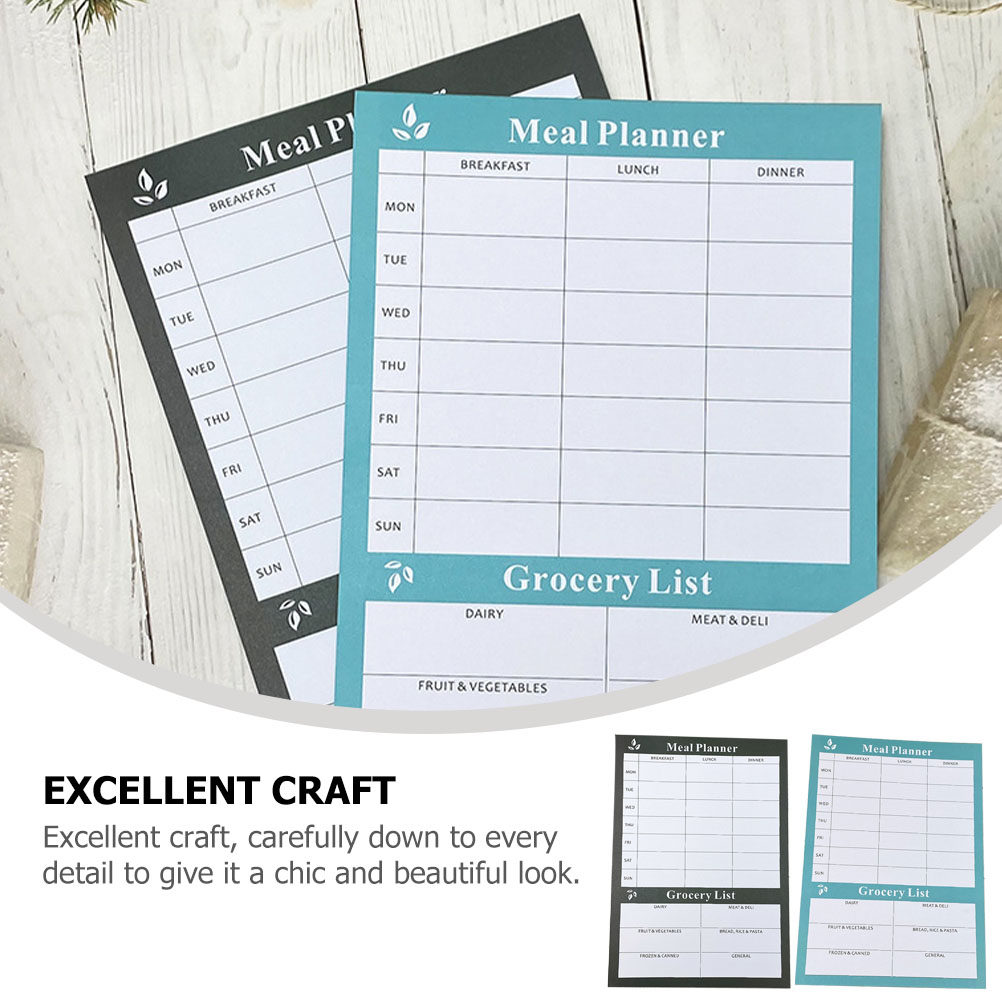 2Pcs Dietary Planning Notebook - đánh giá và giá Meal Prep Weekly