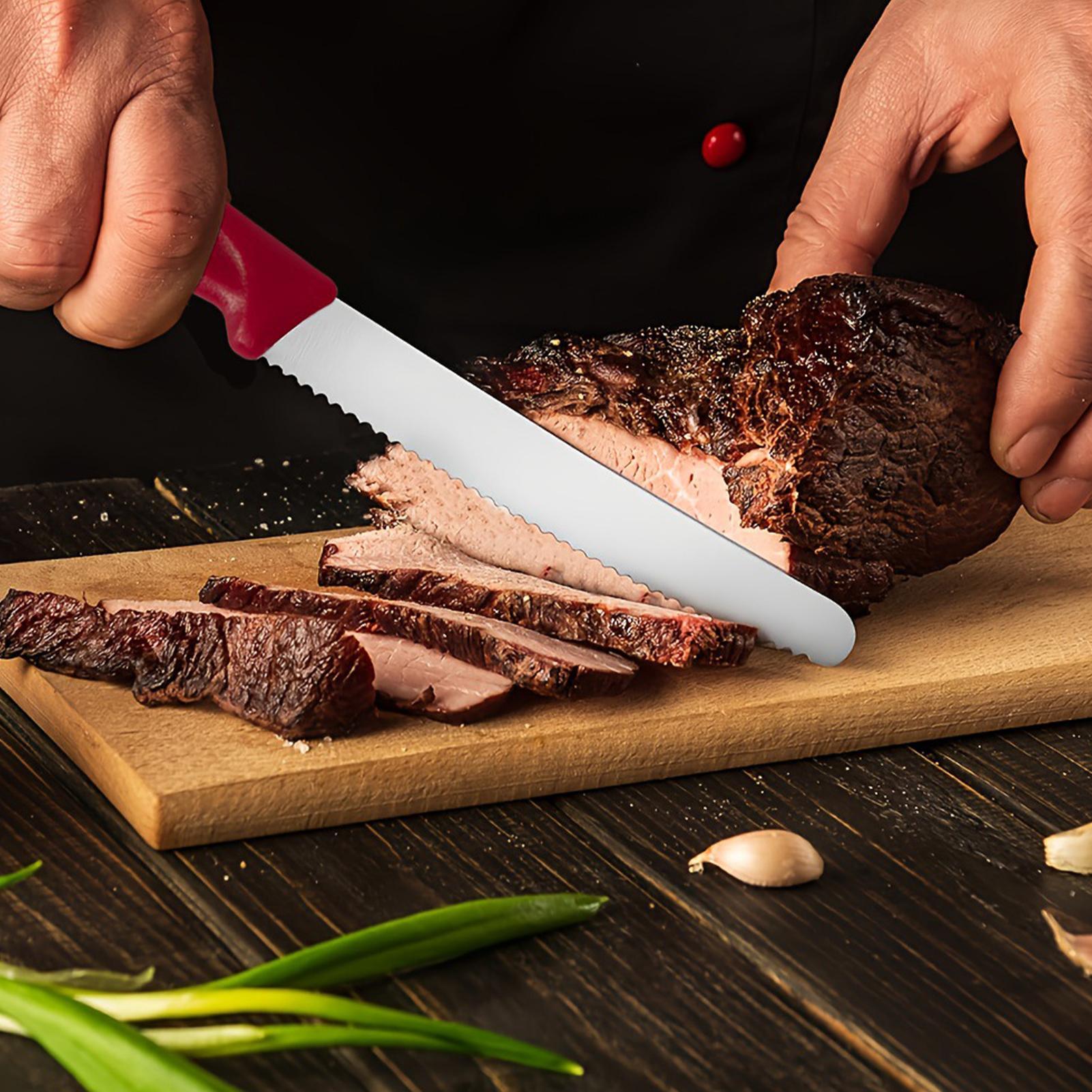 Serrated Steak Cutter 5 Pieces - đánh giá và giá Meal Prep Kitchen