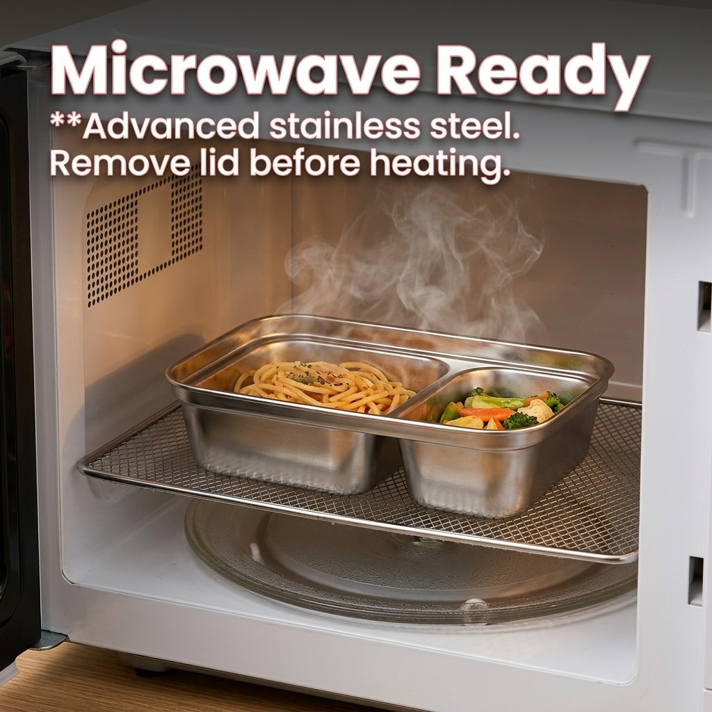 Microwave Safe 304 Stainless S - đánh giá và giá Meal Prep Lunch