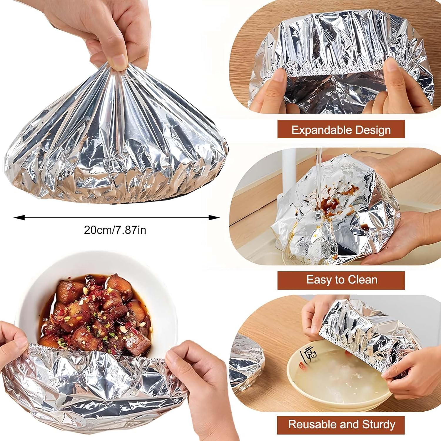 Reusable Aluminum Food Covers  - đánh giá và giá Meal Prep Bowl