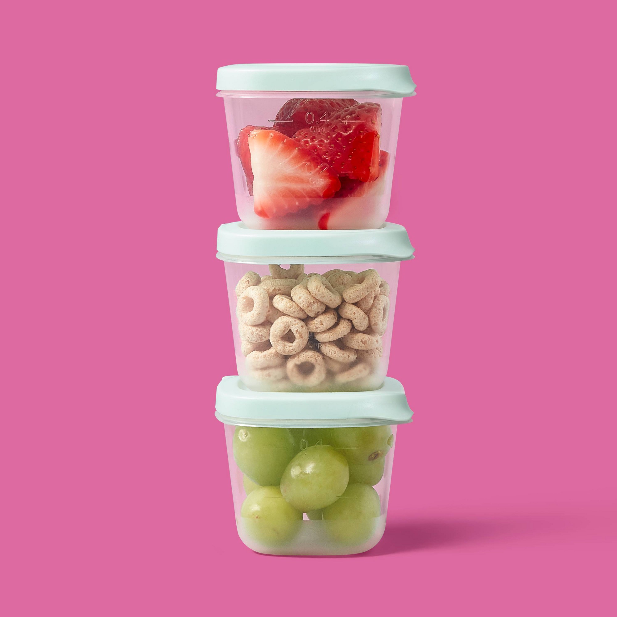 4ct Mini Square Half Cup Food  - đánh giá và giá Meal Prep Containers