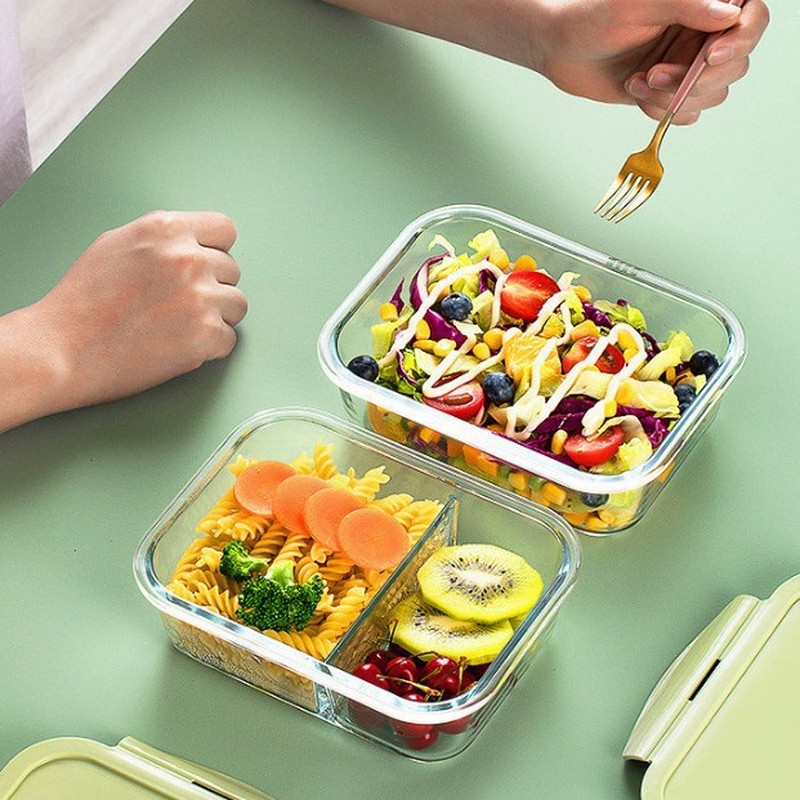 Home Kitchen Minimalist Glass  - đánh giá và giá Meal Prep Bowl