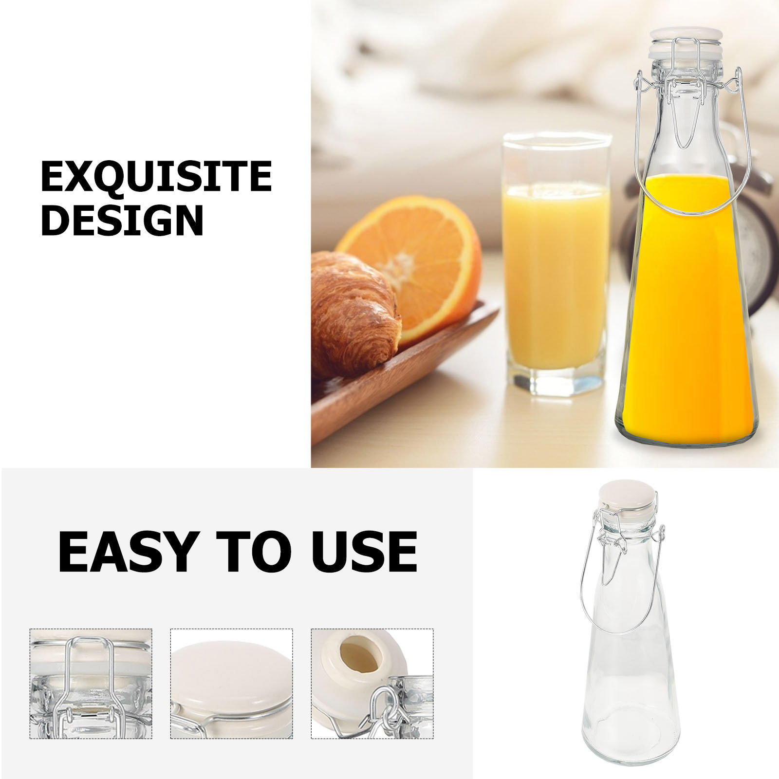 2Pcs High Strength Transparent - đánh giá và giá Glass Container Set
