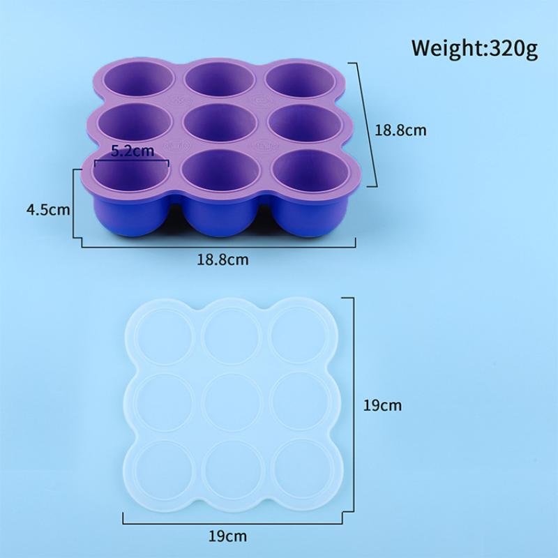 Baby Food Silicone Container 9 - đánh giá và giá Meal Prep Freezer
