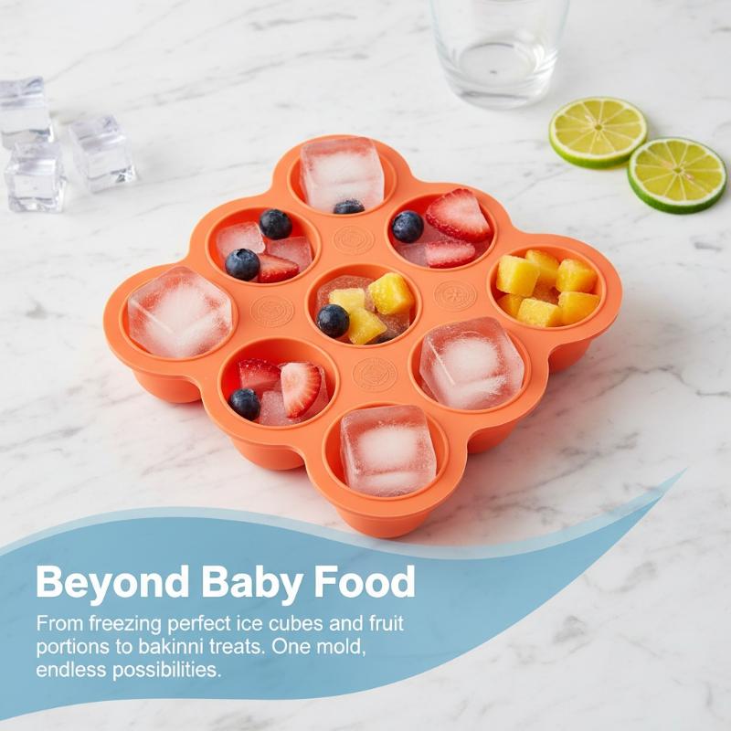 Baby Food Silicone Container 9 - đánh giá và giá Meal Prep Freezer