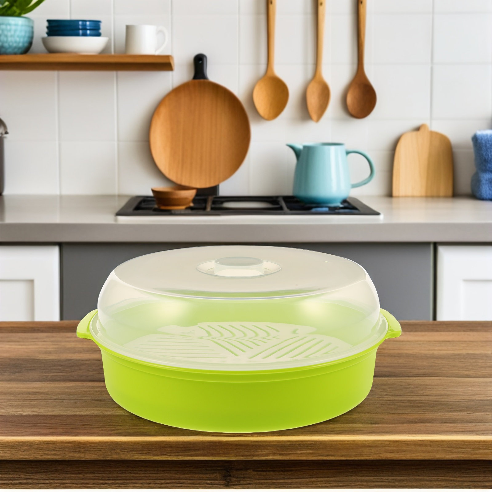 Microwave Steamer Bowl with Li - đánh giá và giá Meal Prep Rice