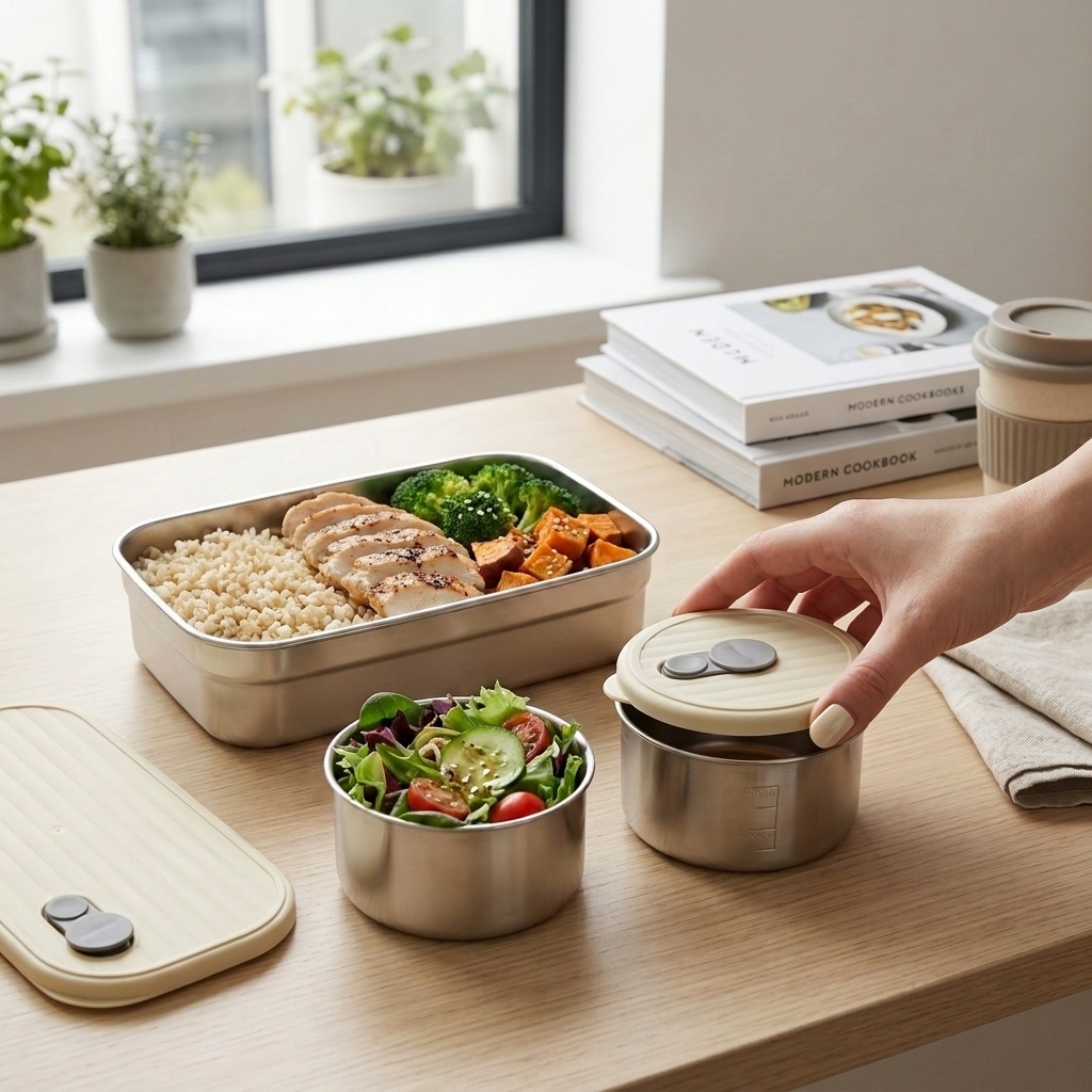 Microwave Safe 304 Stainless S - đánh giá và giá Meal Prep Lunch