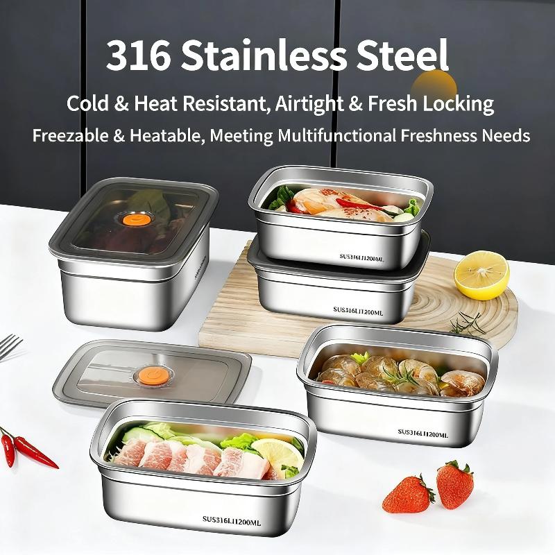 (BF06)Stainless Steel Camping  - đánh giá và giá Meal Prep Freezer