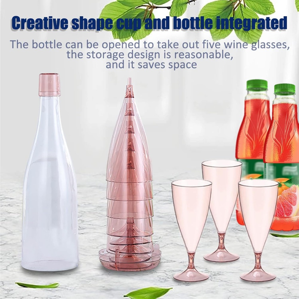 New Plastic Foldable Champagne - đánh giá và giá Glass Container Set