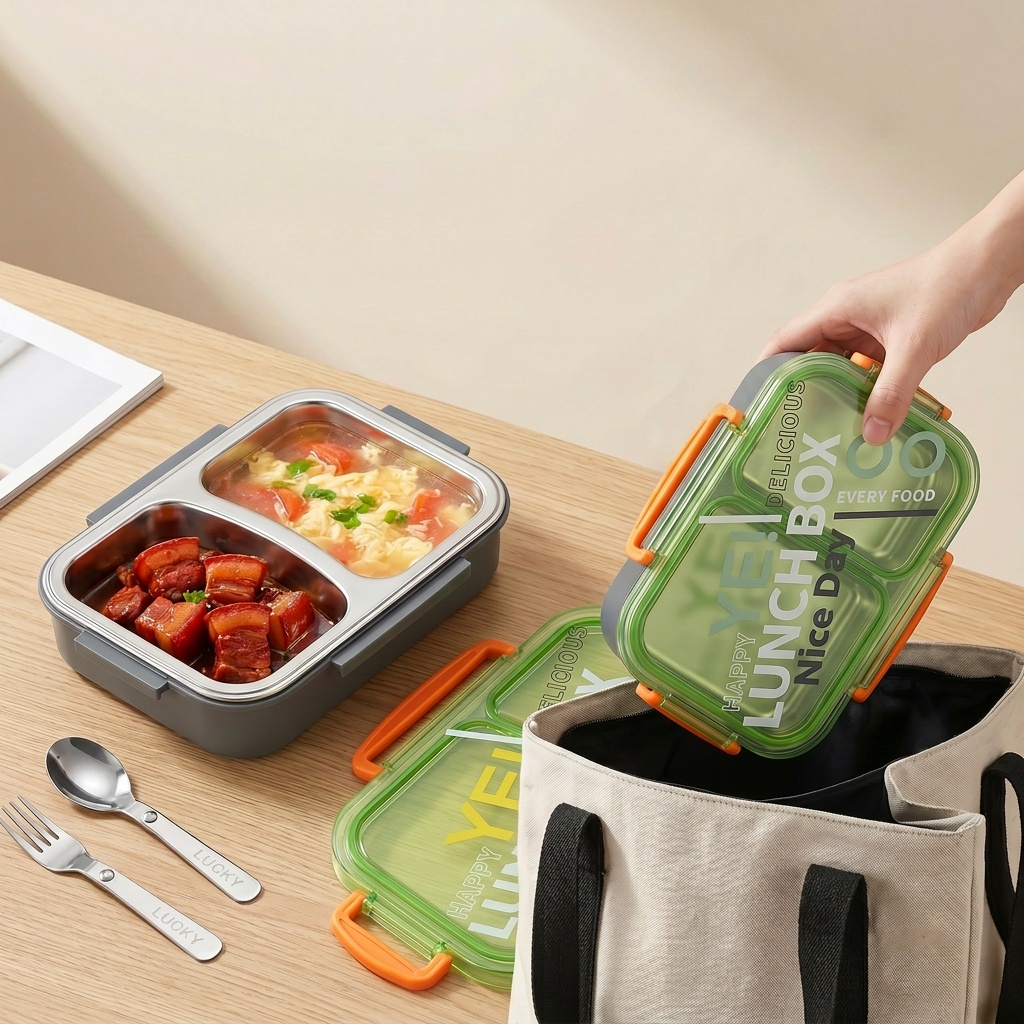 Microwavable 304 Stainless Ste - đánh giá và giá Meal Prep Lunch