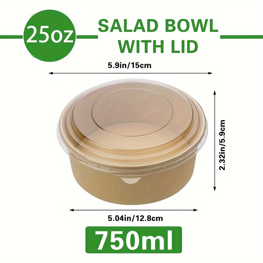 25Oz/750Ml 25/50 Pack Paper Bo - đánh giá và giá Meal Prep Lunch