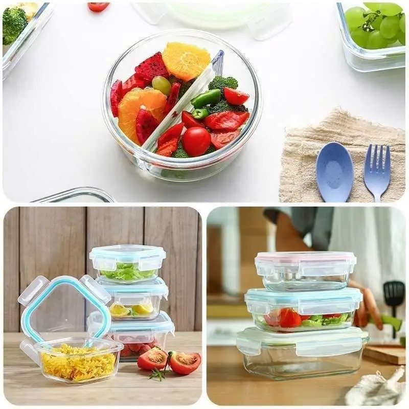 Pyrex Microwave Safe Lunch Box - đánh giá và giá Glass Container Set