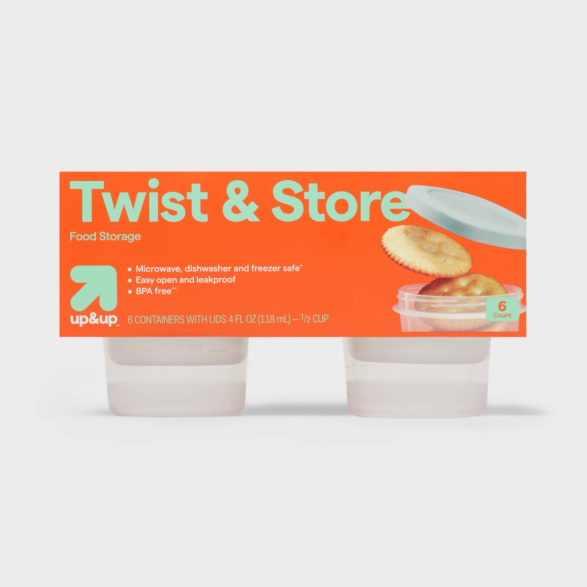 6ct Round Twist-Lock Food Stor - đánh giá và giá Meal Prep Containers