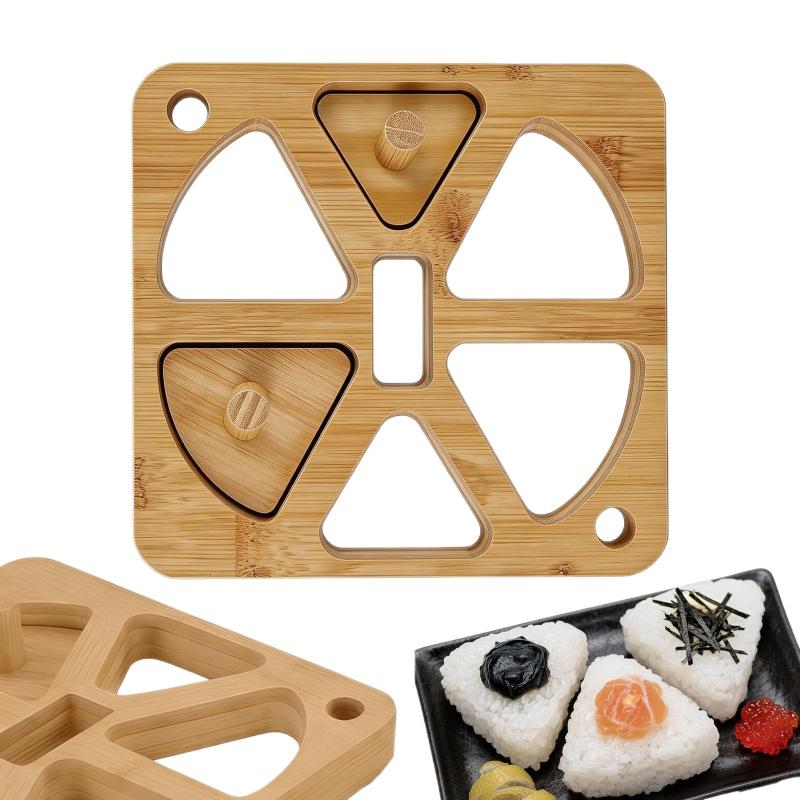 Wooden Onigiri Rice Ball Mold  - đánh giá và giá Meal Prep Onigiri