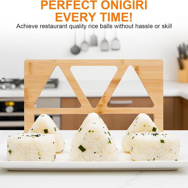 Wooden Onigiri Rice Ball Mold  - đánh giá và giá Meal Prep Onigiri