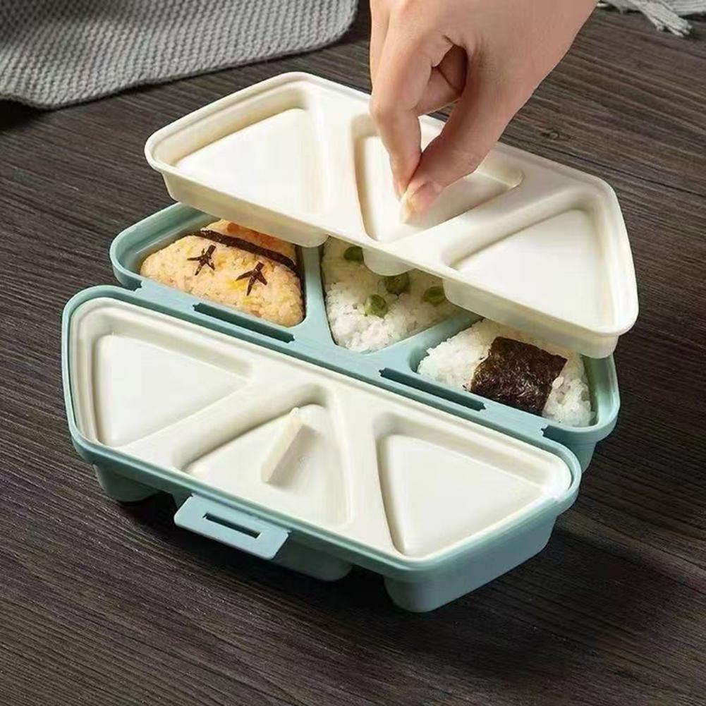 6-Cavity Triangle Onigiri Mold - đánh giá và giá Meal Prep Onigiri