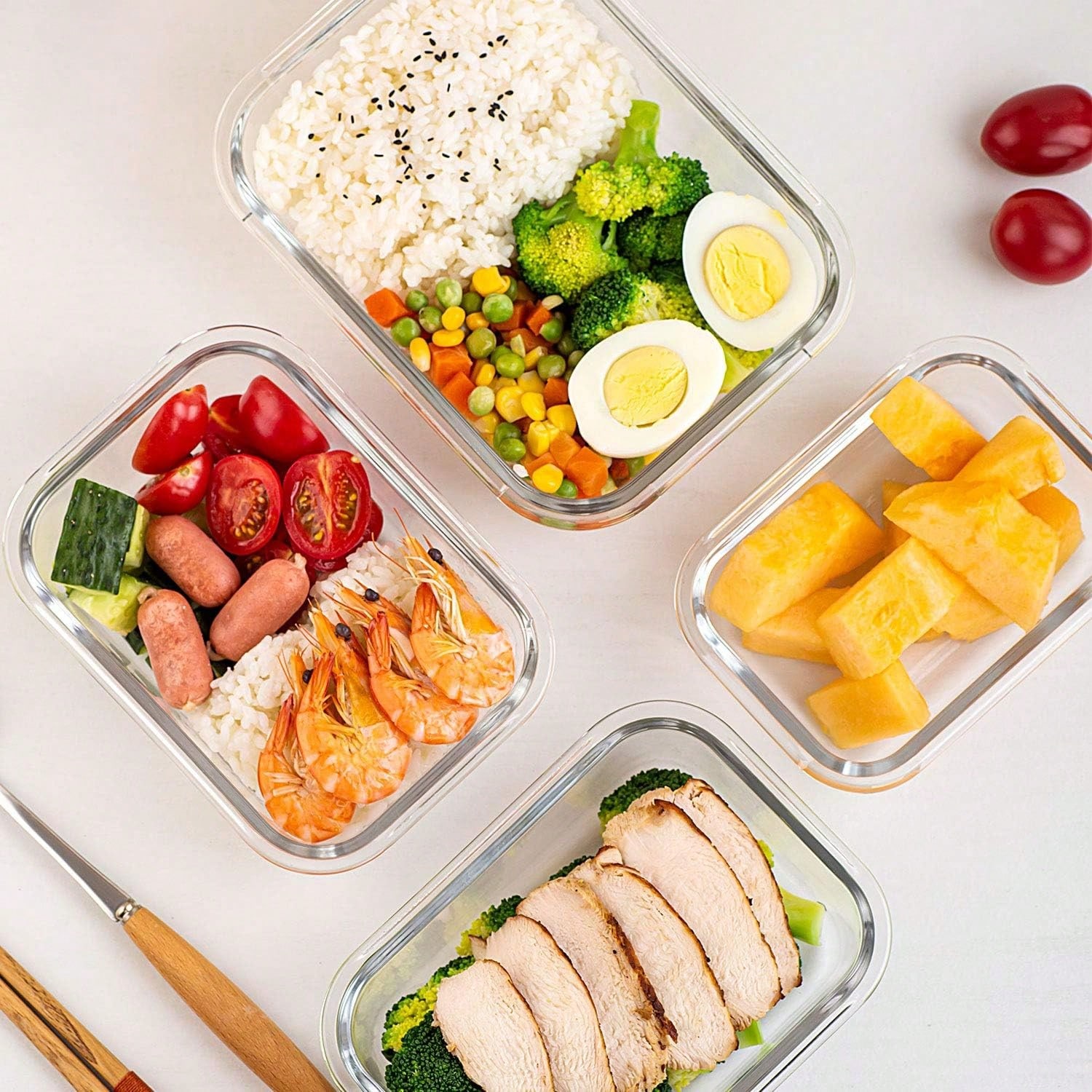 10 Pack Glass Meal Prep Contai - đánh giá và giá Meal Prep Freezer